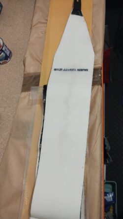 White serviced ski skin base